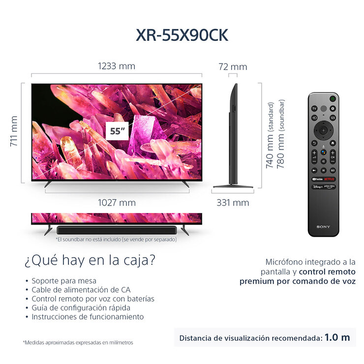 Sony Pantalla 55" 4K UHD Smart TV — Imagen 2 de 4