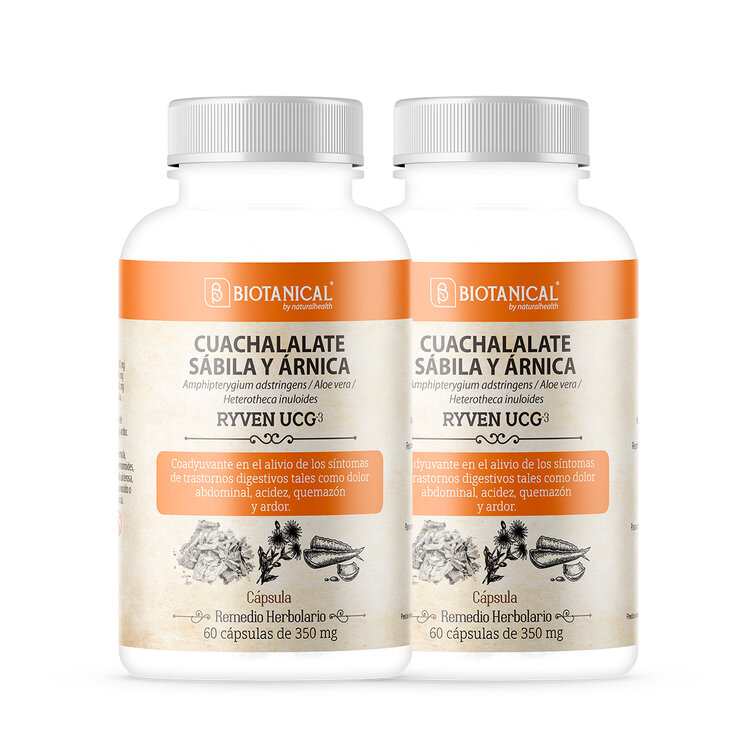 Biotanical Cuachalalate, Sábila y Árnica con 120 Cápsulas de 350mg — Imagen 1 de 3