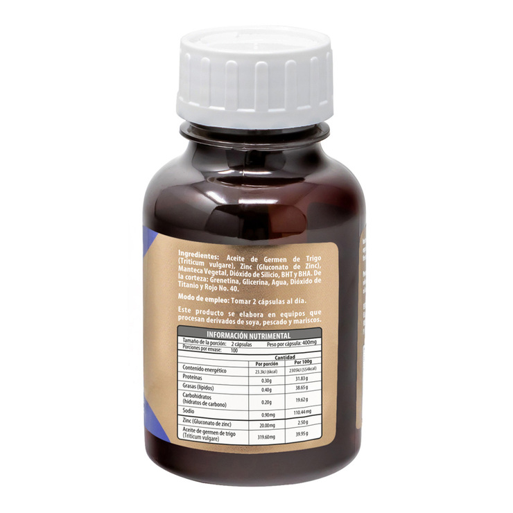 Naturagel Zinc con Germen de Trigo 200 Cápsulas — Imagen 2 de 4