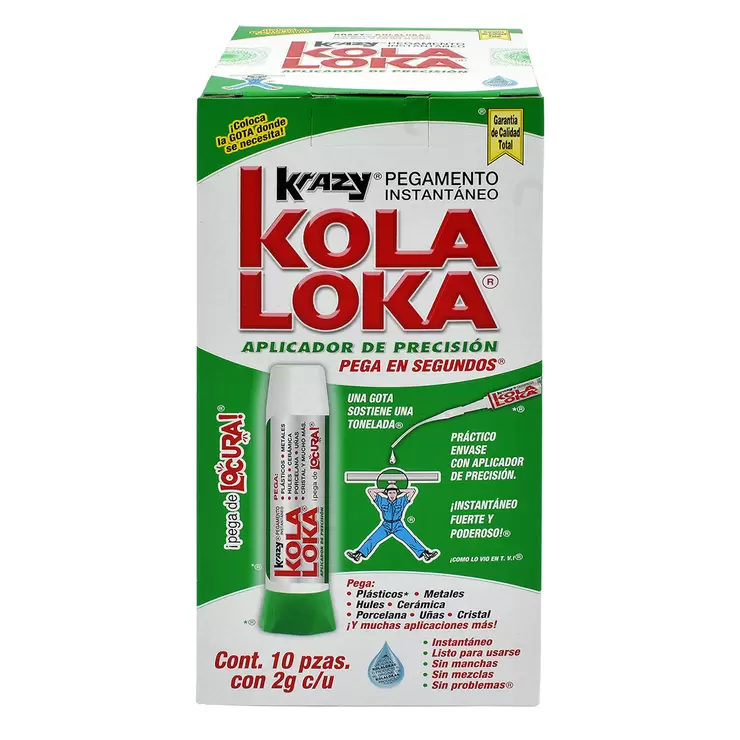 Krazy Kola Loka Pegamento Líquido 10 Piezas — Imagen 1 de 3