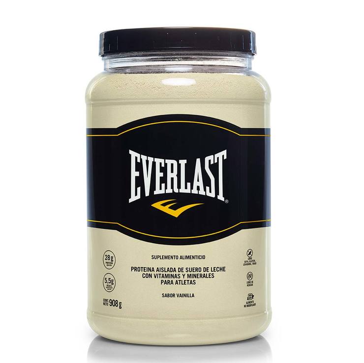 Proteína en Polvo Sabor Vainilla, Everlast Whey Isolate, 908 g. — Imagen 1 de 4