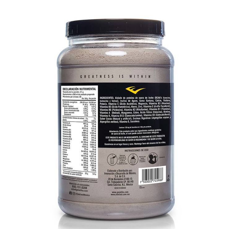 Proteína en Polvo Sabor Chocolate, Everlast Whey Isolate — Imagen 4 de 4