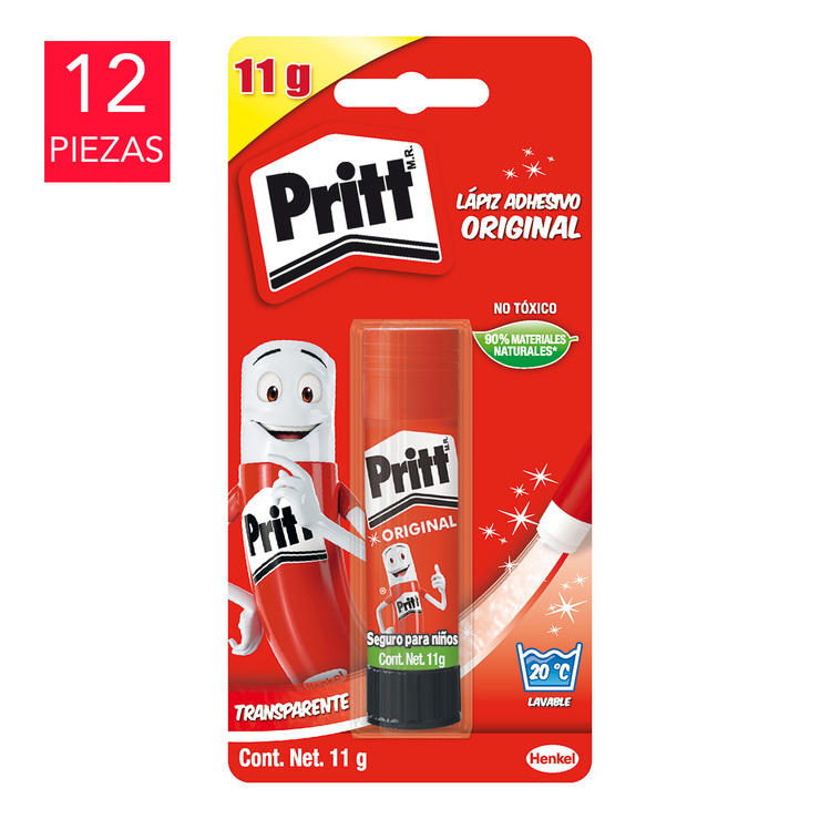 Pritt, Lápiz Adhesivo, 12 Piezas — Imagen 1 de 2