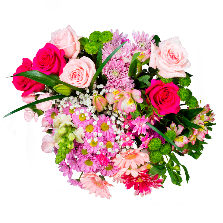 Chiltepec, Bouquet Mixto en Tonos Rosas — Imagen 1 de 3