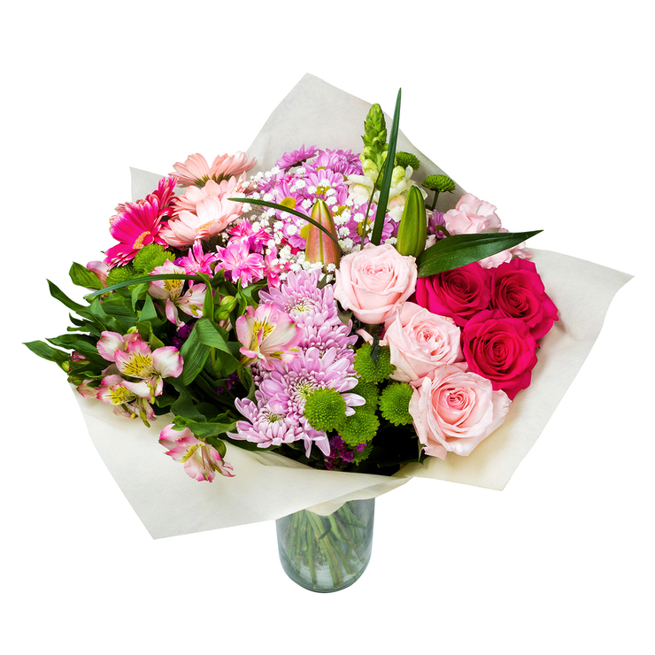 Chiltepec, Bouquet Mixto en Tonos Rosas — Imagen 2 de 3