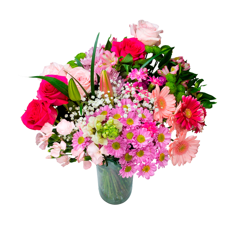 Chiltepec, Bouquet Mixto en Tonos Rosas — Imagen 3 de 3