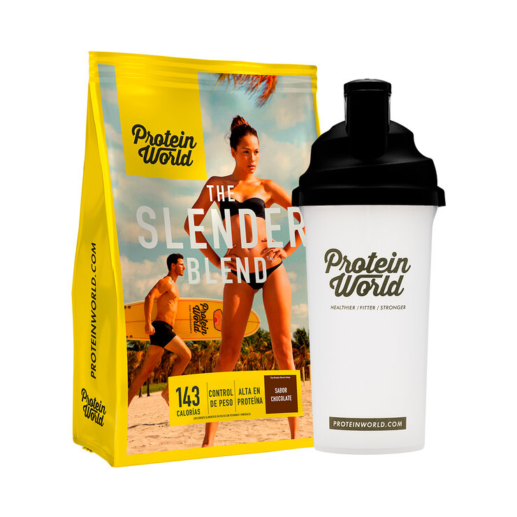 Bebida a Base de Proteína Sabor Chocolate, Protein World Slender 1.2 kg — Imagen 1 de 2