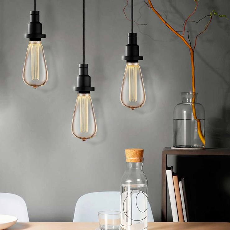 AKSI, 3 Focos Decorativos LED Vintage Tornado — Imagen 3 de 3