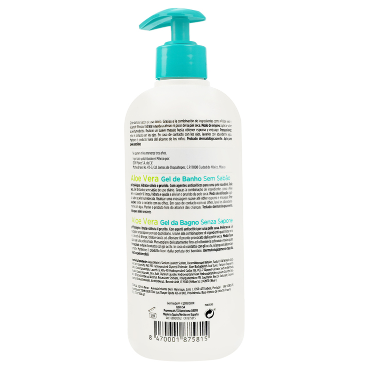 Germisdin Gel de Baño de Aloe Vera 500ml — Imagen 2 de 2