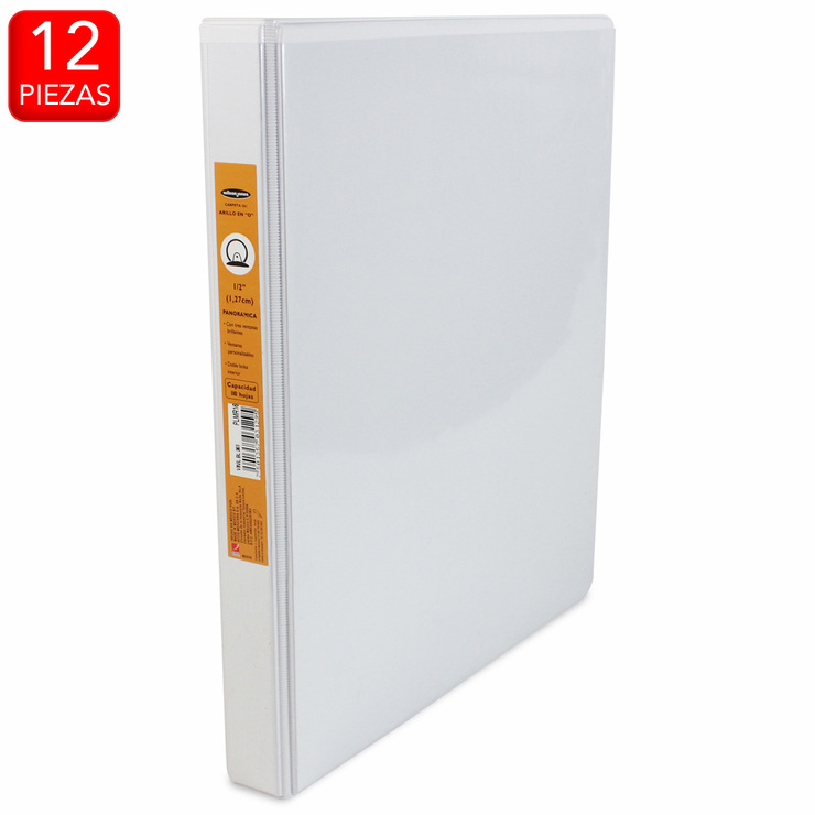 Wilson Jones Carpeta de 0.5 Pulgadas con 3 Arillos en O Color Blanco