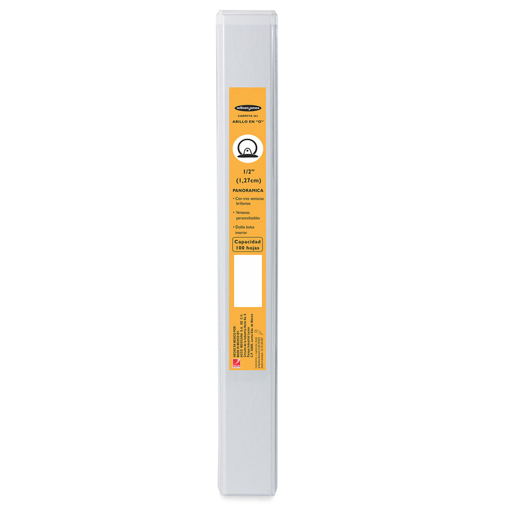 Wilson Jones Carpeta de 0.5 Pulgadas con 3 Arillos en O Color Blanco — Imagen 2 de 2