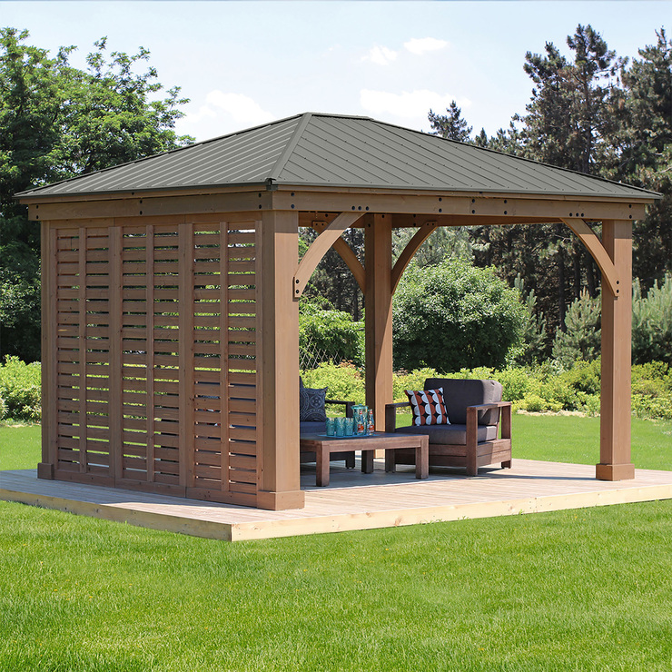 Yardistry panel divisorio de madera de 3.65 m — Imagen 1 de 4