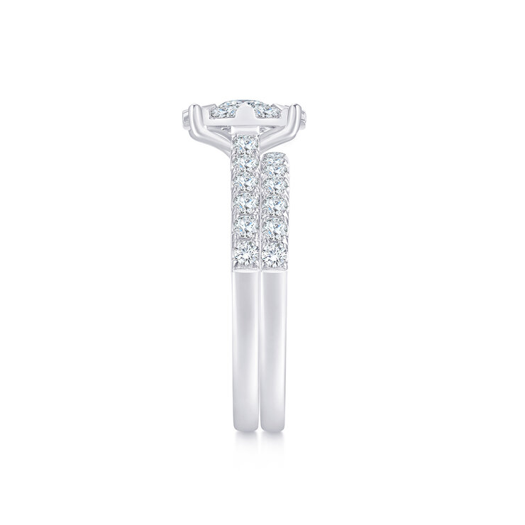Anillos, 1.40ctw Diamantes, Oro Blanco de 14Kt — Imagen 3 de 4