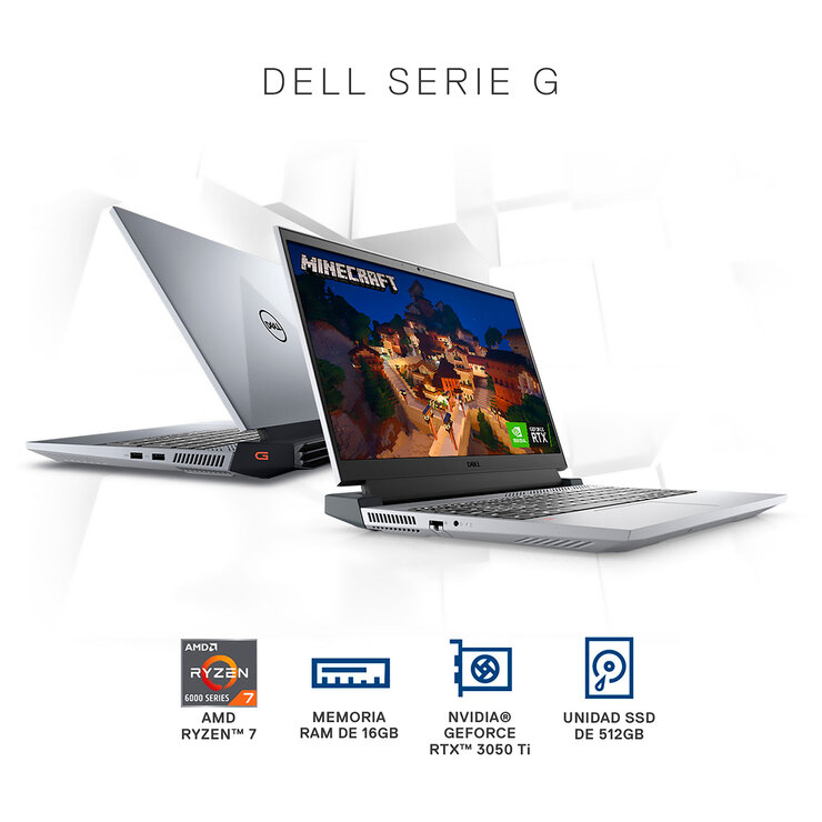 Dell Laptop Gaming NB G15 5525 15" AMD Ryzen™ 7, 16 GB RAM, 512 GB SSD, FHD, Windows 11 — Imagen 2 de 4