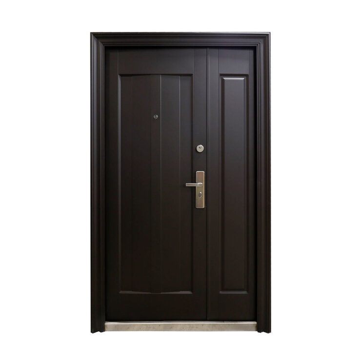 International Door Supply, Puerta de Seguridad Sofia con Fijo Izquierda Chocolate — Imagen 1 de 4