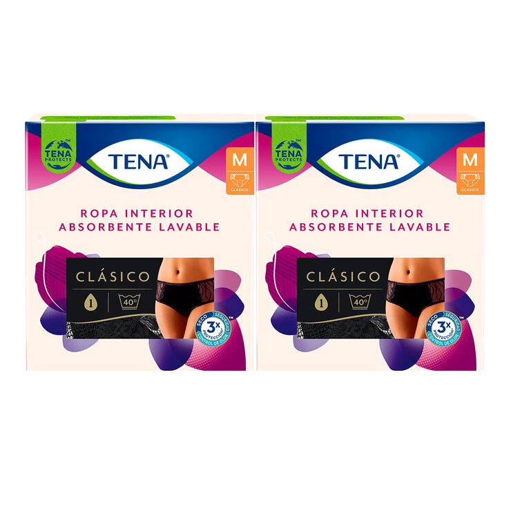 Tena Ropa Interior Reusable Corte Clásico Mediano 2 pzas — Imagen 1 de 4