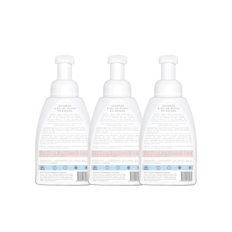 Oh!Ganics Shampoo 2 en 1 con 3 pzas de 440 ml — Imagen 2 de 3