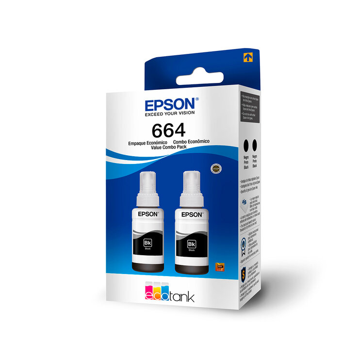 Epson Paquete de 2 Tintas Color Negro Ecotank 504 — Imagen 2 de 3