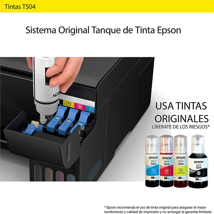 Epson Paquete de 2 Tintas Color Negro Ecotank 504 — Imagen 3 de 3