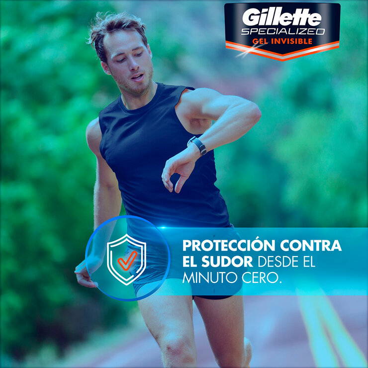 Gillette Antitranspirante Gel Invisible Specialized 5 pzas de 82 gr — Imagen 3 de 4