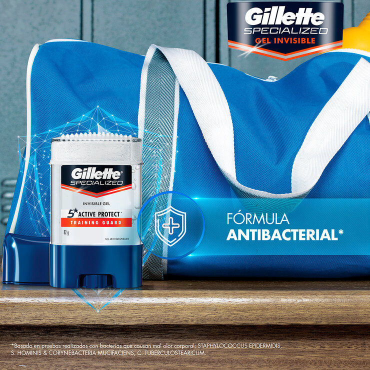 Gillette Antitranspirante Gel Invisible Specialized 5 pzas de 82 gr — Imagen 4 de 4