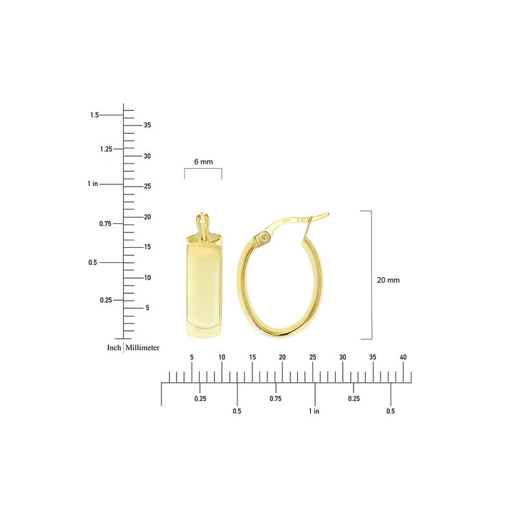 Aretes de Oro Amarillo de 14K — Imagen 3 de 4