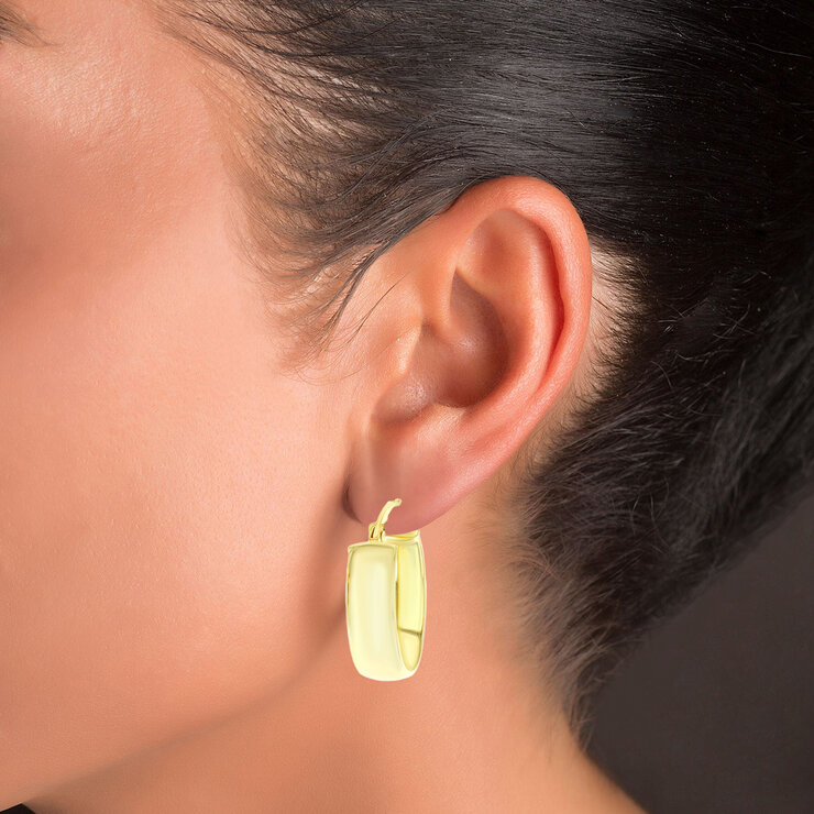 Aretes de Oro Amarillo de 14K — Imagen 4 de 4