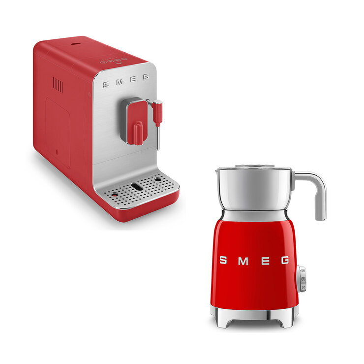 Smeg, Cafetera Espresso Superautomática + Espumador de Leche — Imagen 1 de 4
