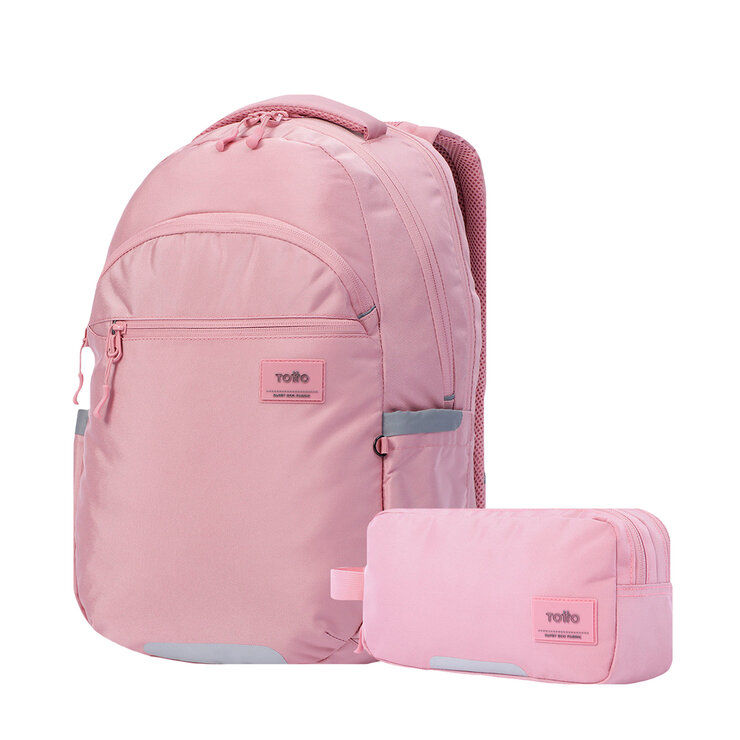 Mochila Indo con estuche Marañon Rosa Totto — Imagen 1 de 4