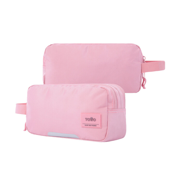 Mochila Indo con estuche Marañon Rosa Totto — Imagen 3 de 4