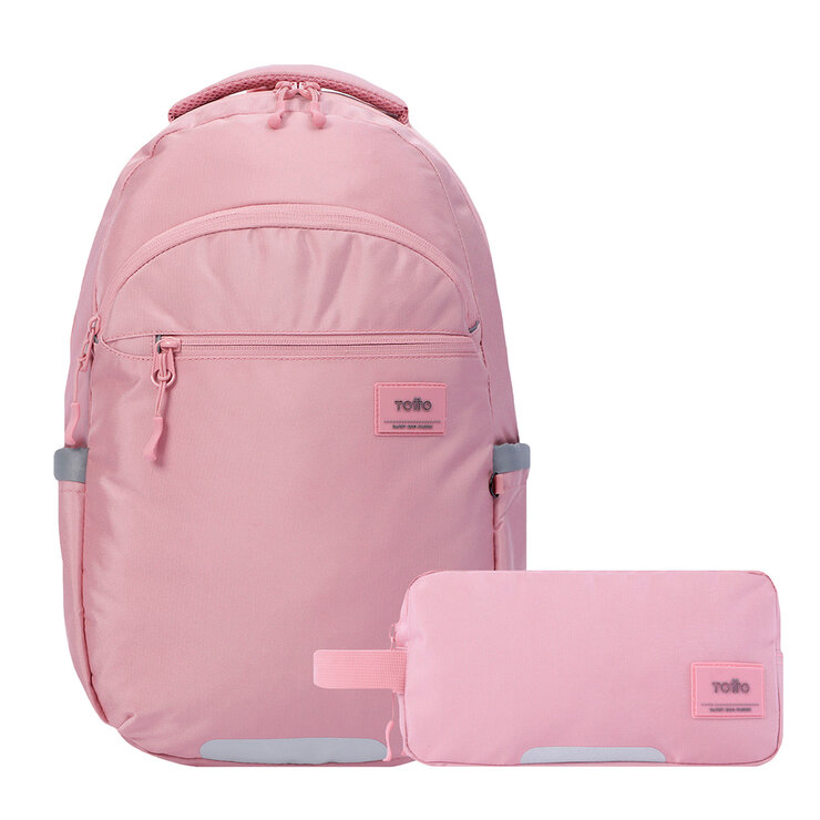 Mochila Indo con estuche Marañon Rosa Totto — Imagen 4 de 4