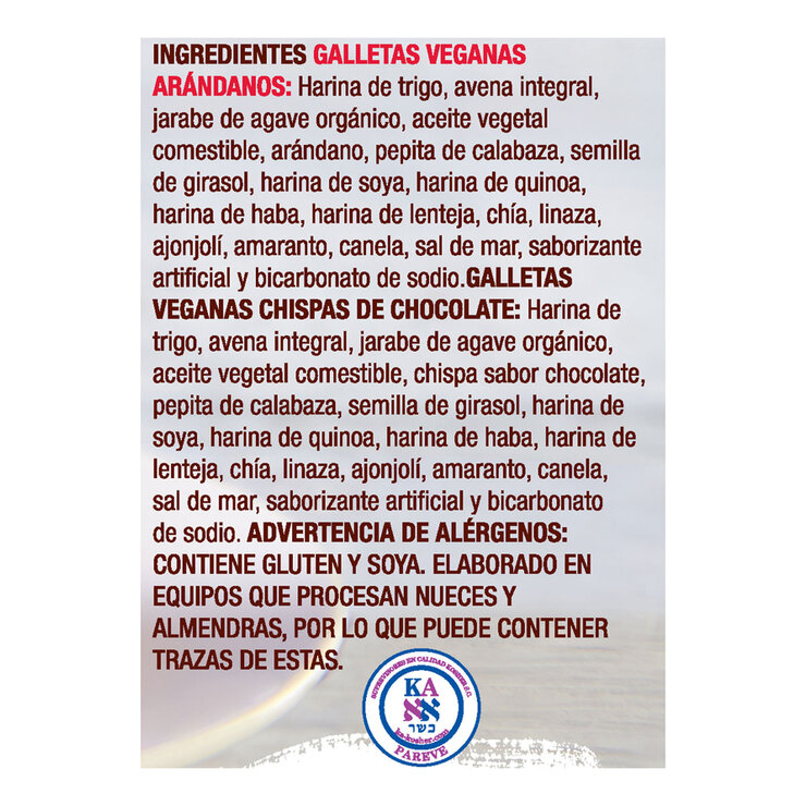 Taifelds Galletas Veganas con Arándanos y Chispas sabor Chocolate 600 g — Imagen 3 de 3