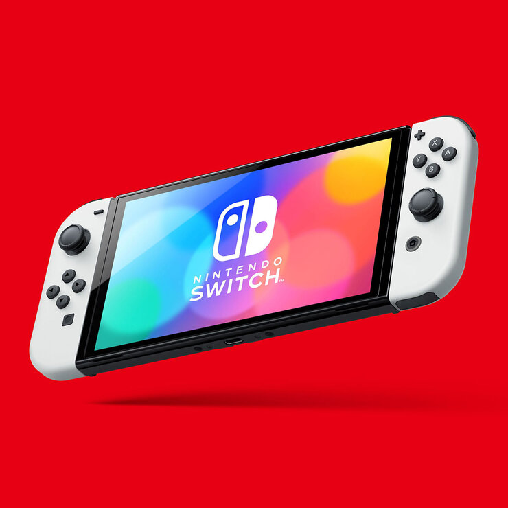 Nintendo Switch™ Modelo OLED w/ White Joy-Con — Imagen 2 de 4
