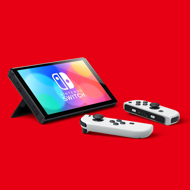 Nintendo Switch™ Modelo OLED w/ White Joy-Con — Imagen 3 de 4