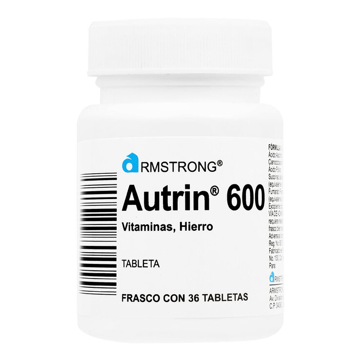 Autrin 600mg  36 Tabletas — Imagen 1 de 3