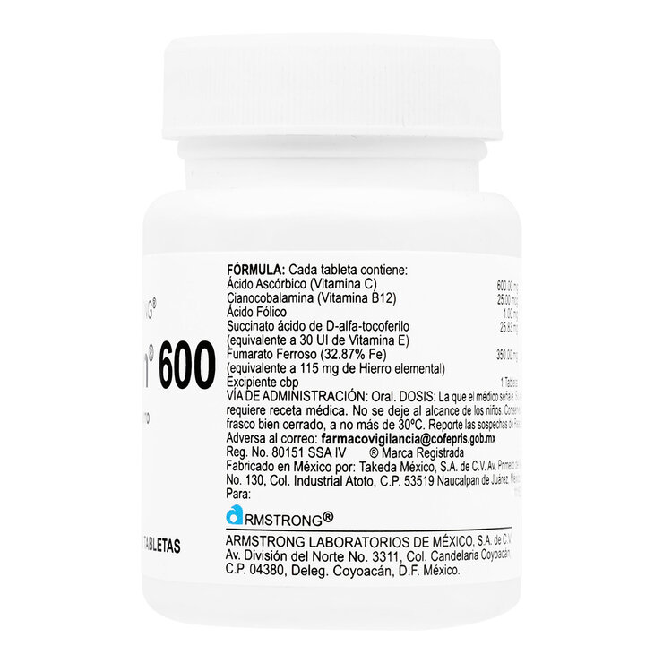 Autrin 600mg  36 Tabletas — Imagen 3 de 3