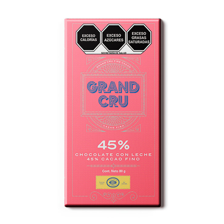 GrandCru Surtido de Barras de Chocolate Cacao Fino de Aroma 3 pzas de 80 g — Imagen 3 de 4