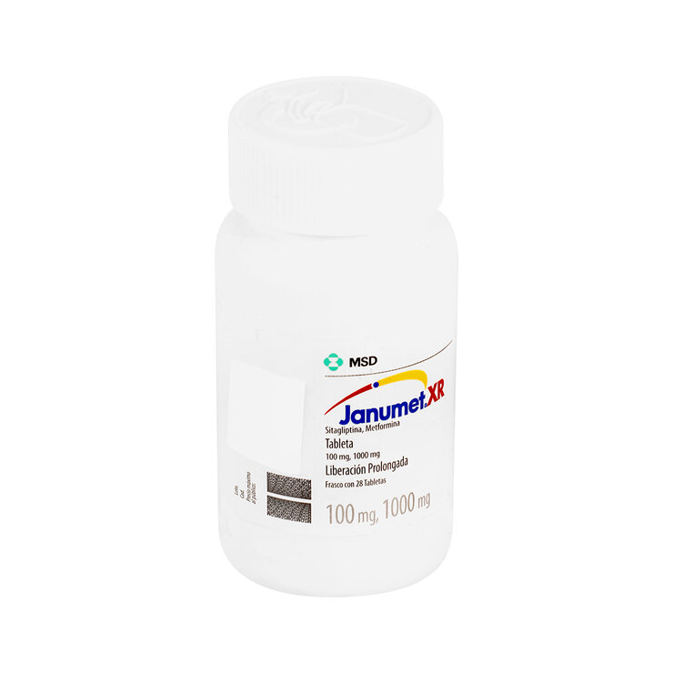 Janumet XR 100/1000 mg 28 Tabletas — Imagen 2 de 3