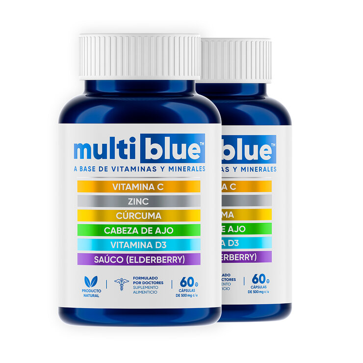 Multi blue Multivitamínico 2 de 60 cápsulas  — Imagen 1 de 4