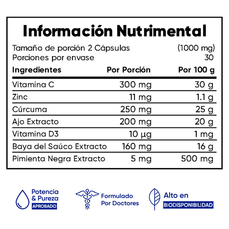 Multi blue Multivitamínico 2 de 60 cápsulas  — Imagen 2 de 4