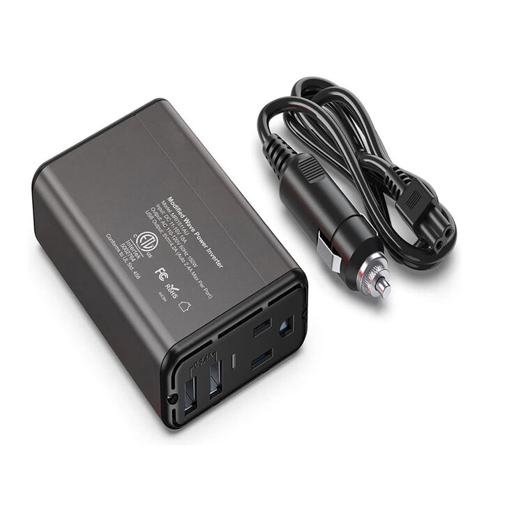 Bestek Inversor de Corriente Para Auto Mini + Adaptador para Automóvil — Imagen 2 de 4