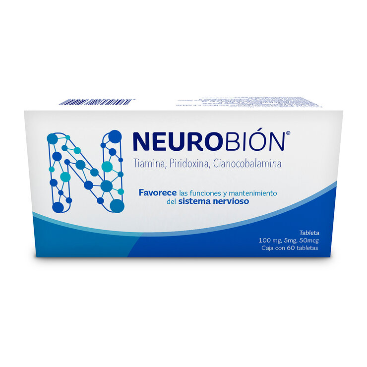 Neurobión Oral 60 Tabletas  Vitaminas del Complejo B — Imagen 1 de 3
