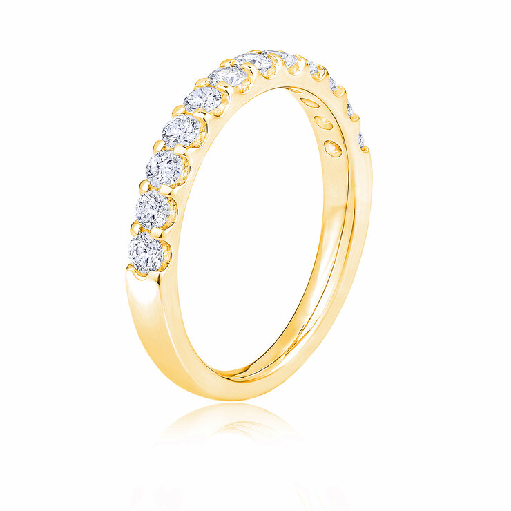 Anillo, 0.50ctw Diamantes, Oro Amarillo de 14K — Imagen 1 de 4