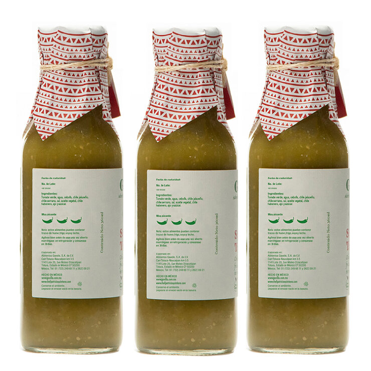 Gavilla Salsas Tres chiles 3 pzas de 360 ml — Imagen 3 de 3