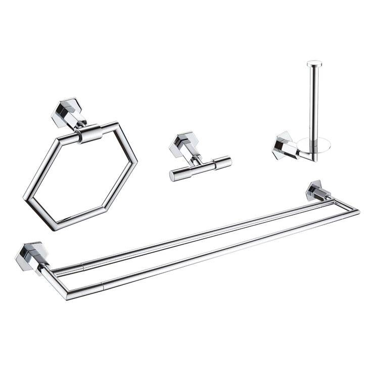 15West, Set de Accesorios para Baño York - Cromo Pulido — Imagen 1 de 4
