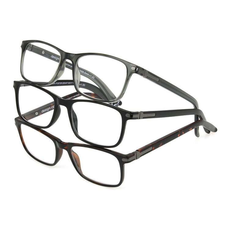 FOSTER GRANT, Lentes de Lectura, Dioptria +3.00, Cole, 3pzas — Imagen 1 de 4