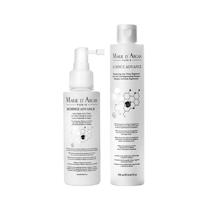 Marie D' Argan, Kit Anticaída Shampoo y Loción en Spray — Imagen 1 de 4