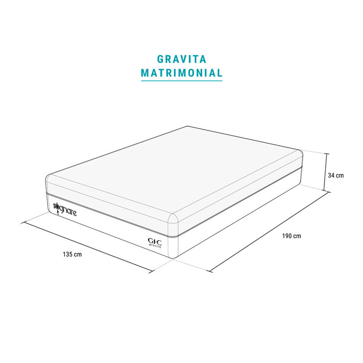 Sognare, Colchón G1-C Matrimonial — Imagen 3 de 4