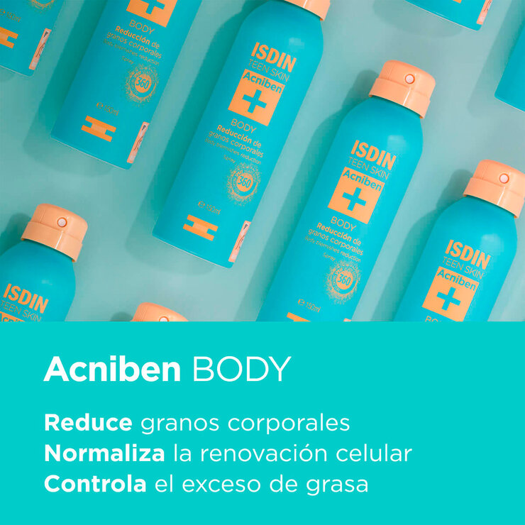 Isdin Acniben Body reduccion de granos corporales spray 150Ml — Imagen 2 de 4