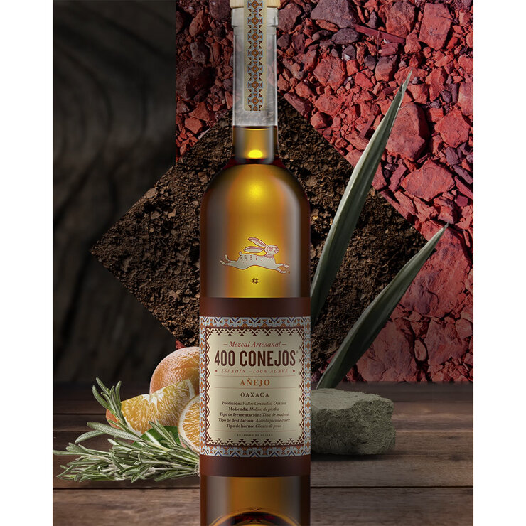 Mezcal 400 Conejos Añejo 750ml — Imagen 3 de 3